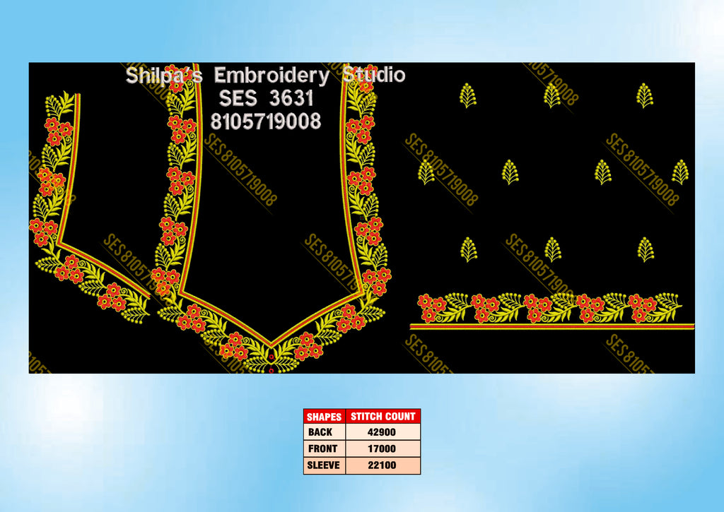 Embroidery Designs 3601-3700 Series