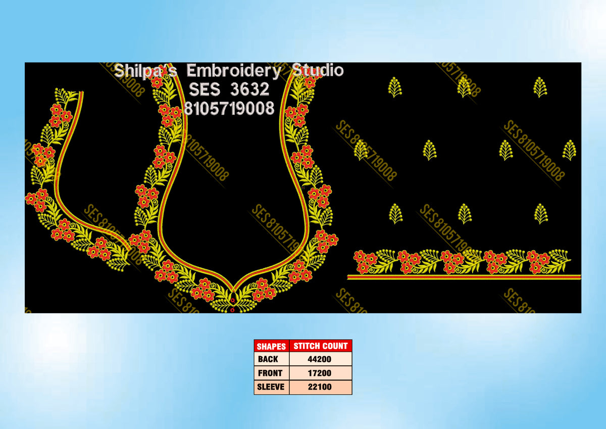 Embroidery Designs 3601-3700 Series