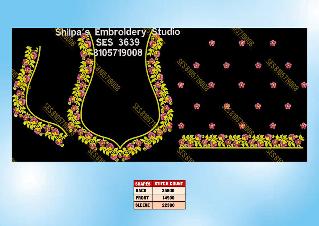 Embroidery Designs 3601-3700 Series
