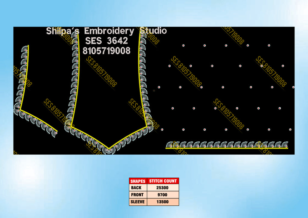 Embroidery Designs 3601-3700 Series