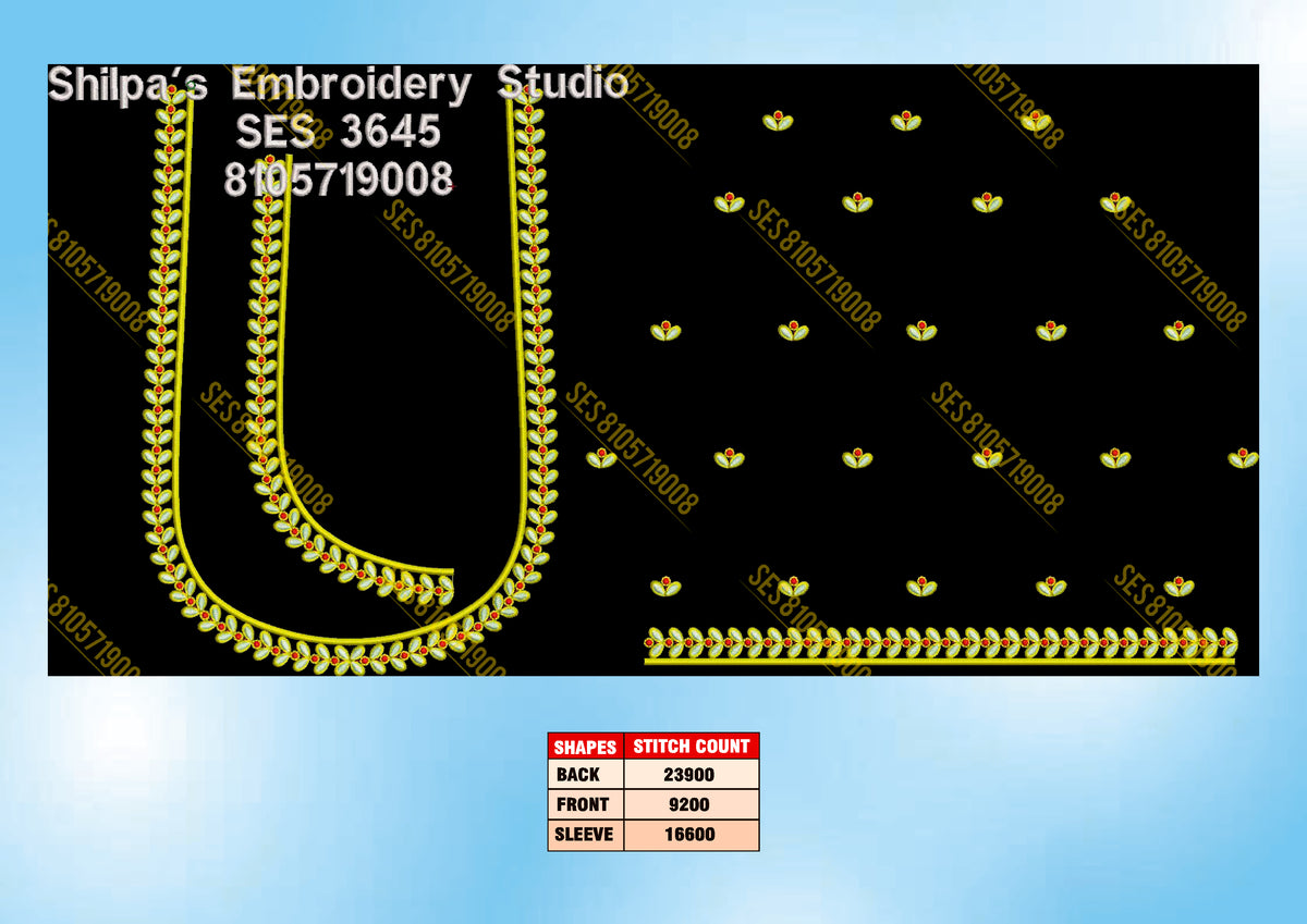 Embroidery Designs 3601-3700 Series