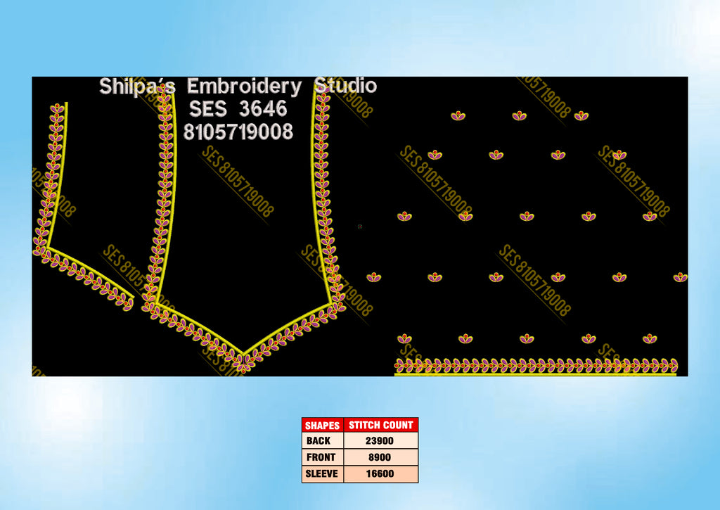 Embroidery Designs 3601-3700 Series