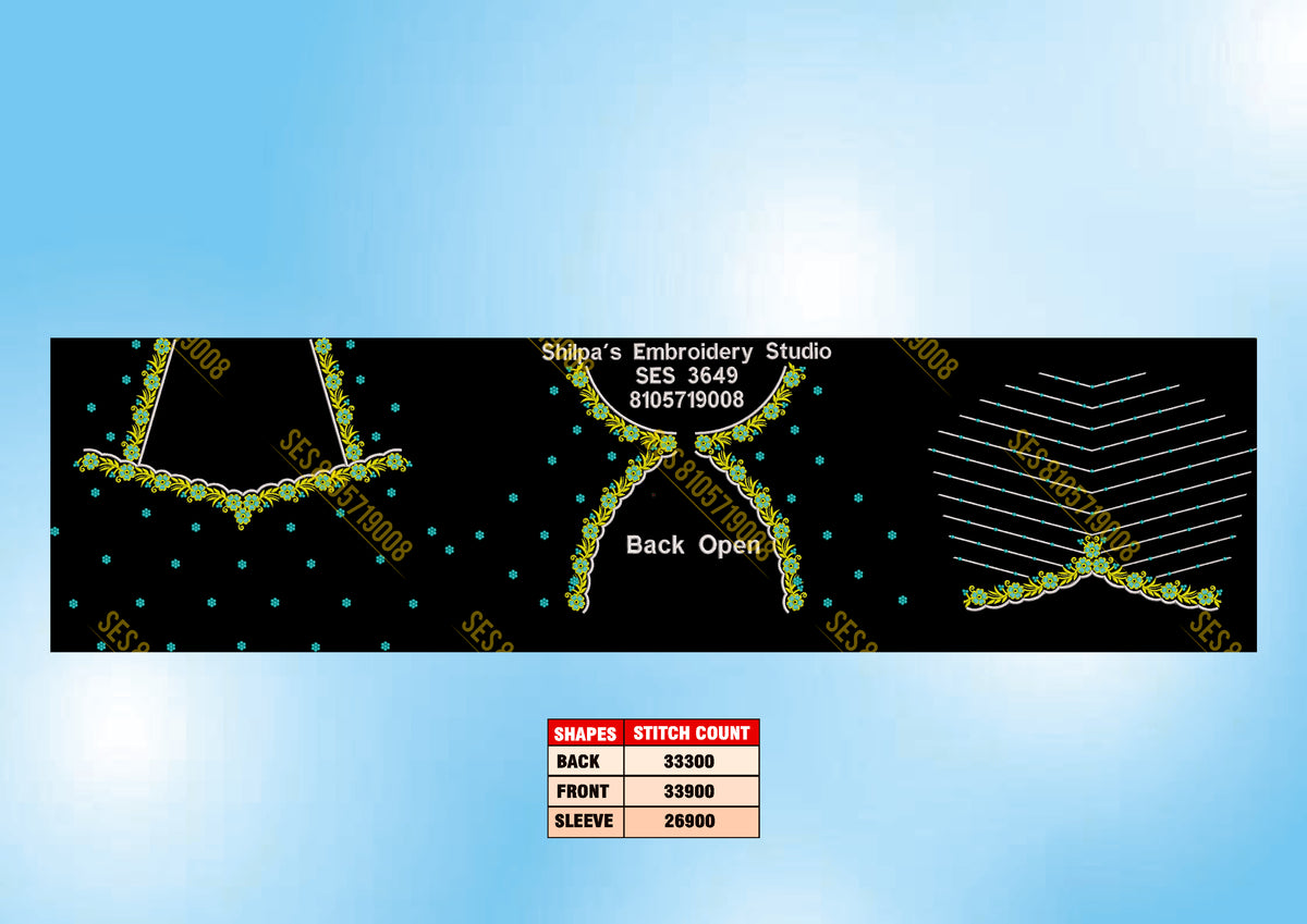 Embroidery Designs 3601-3700 Series