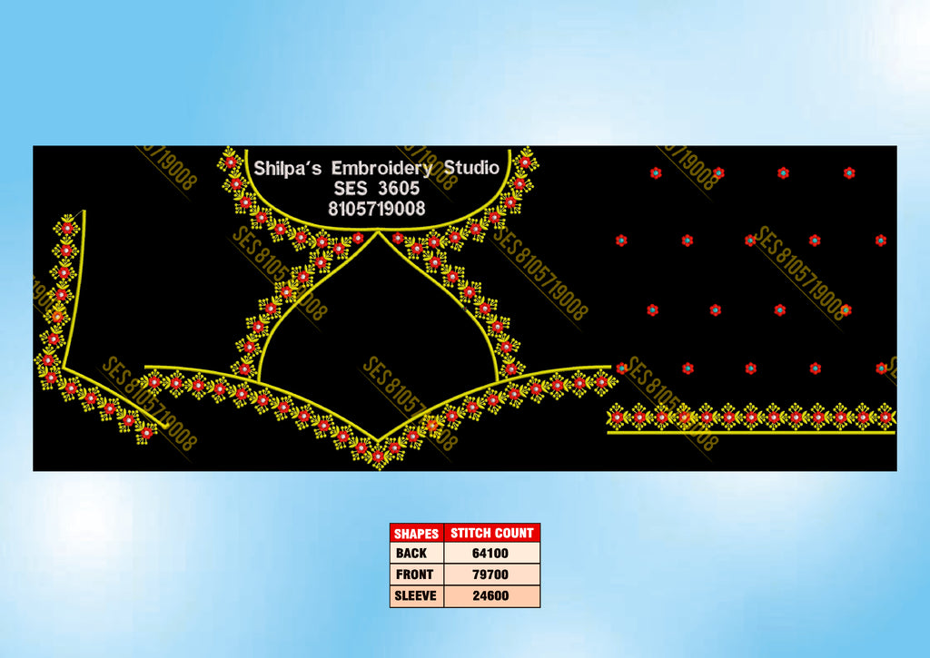Embroidery Designs 3601-3700 Series