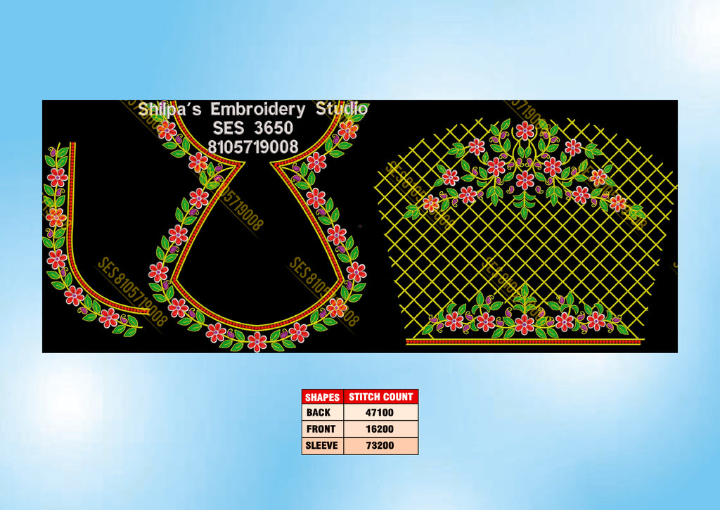Embroidery Designs 3601-3700 Series