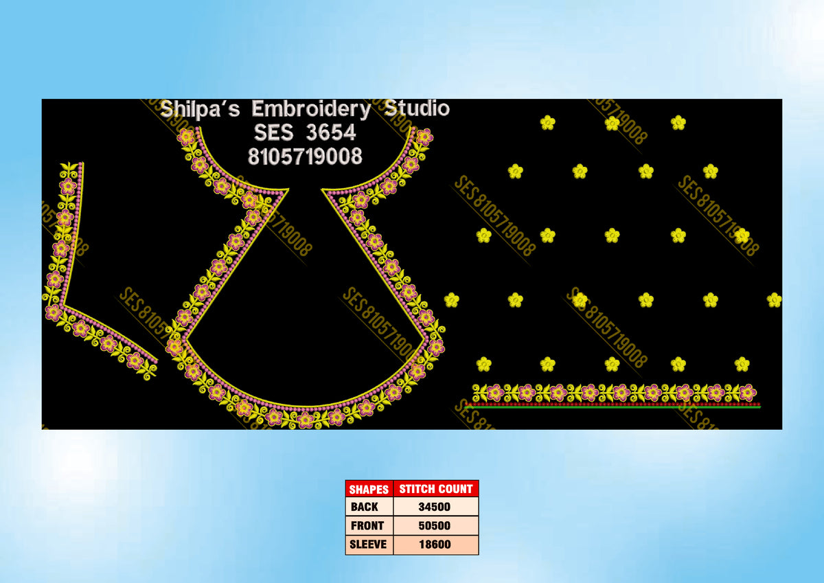 Embroidery Designs 3601-3700 Series