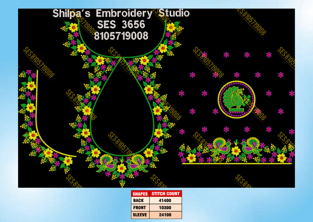 Embroidery Designs 3601-3700 Series