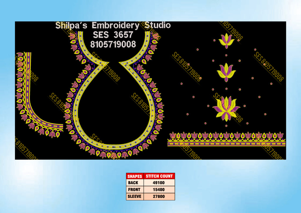 Embroidery Designs 3601-3700 Series