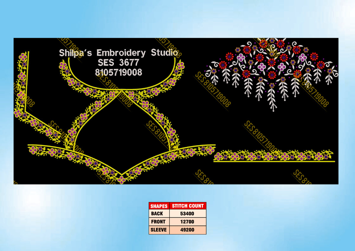 Embroidery Designs 3601-3700 Series