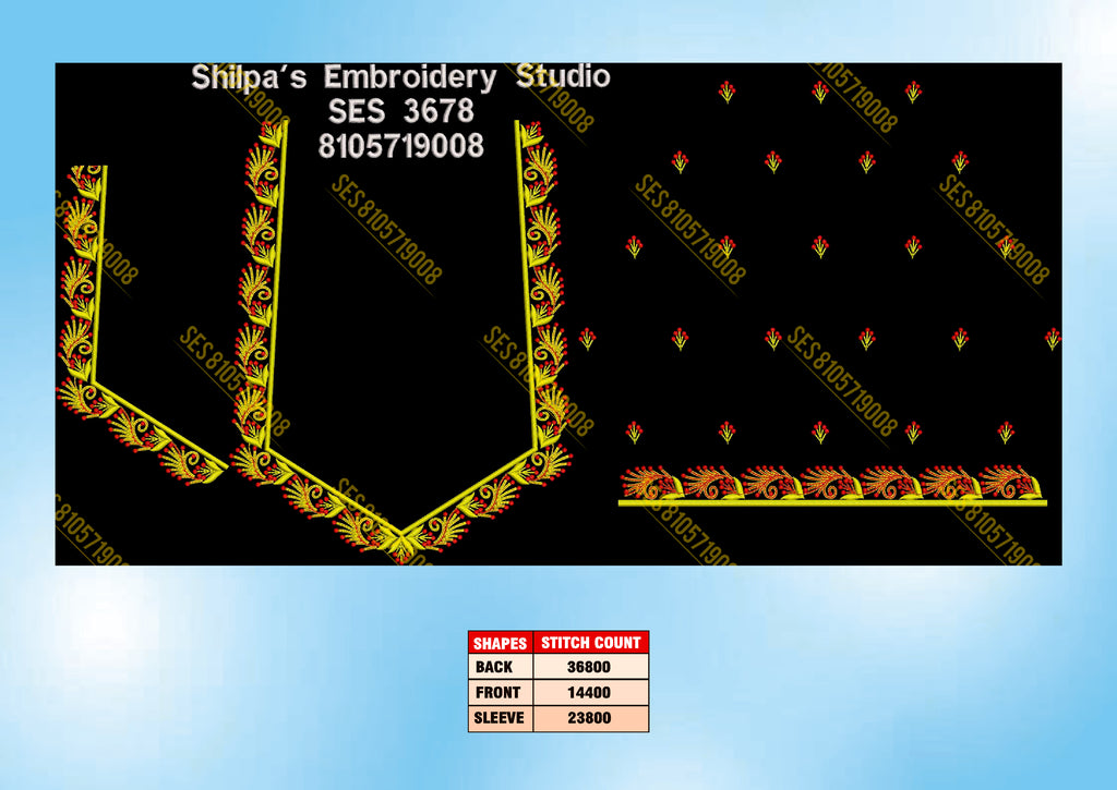 Embroidery Designs 3601-3700 Series