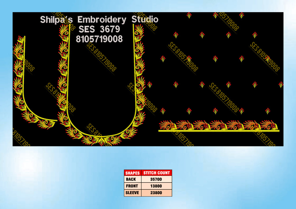 Embroidery Designs 3601-3700 Series