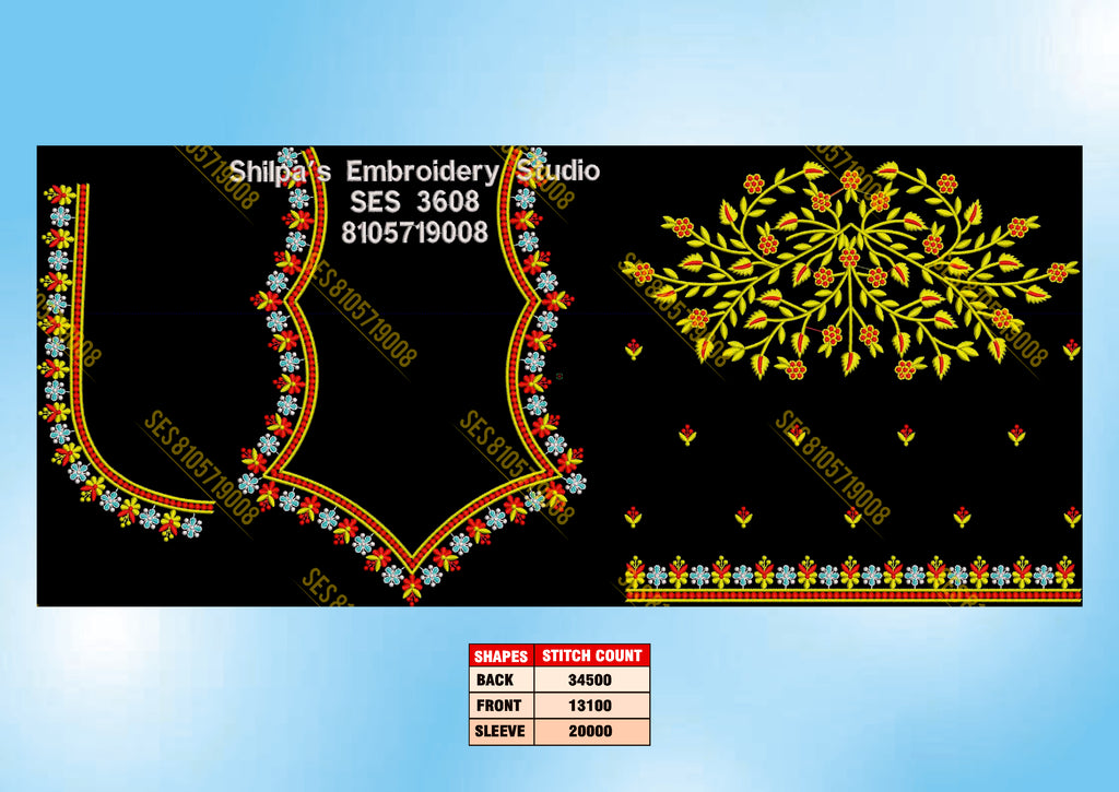 Embroidery Designs 3601-3700 Series