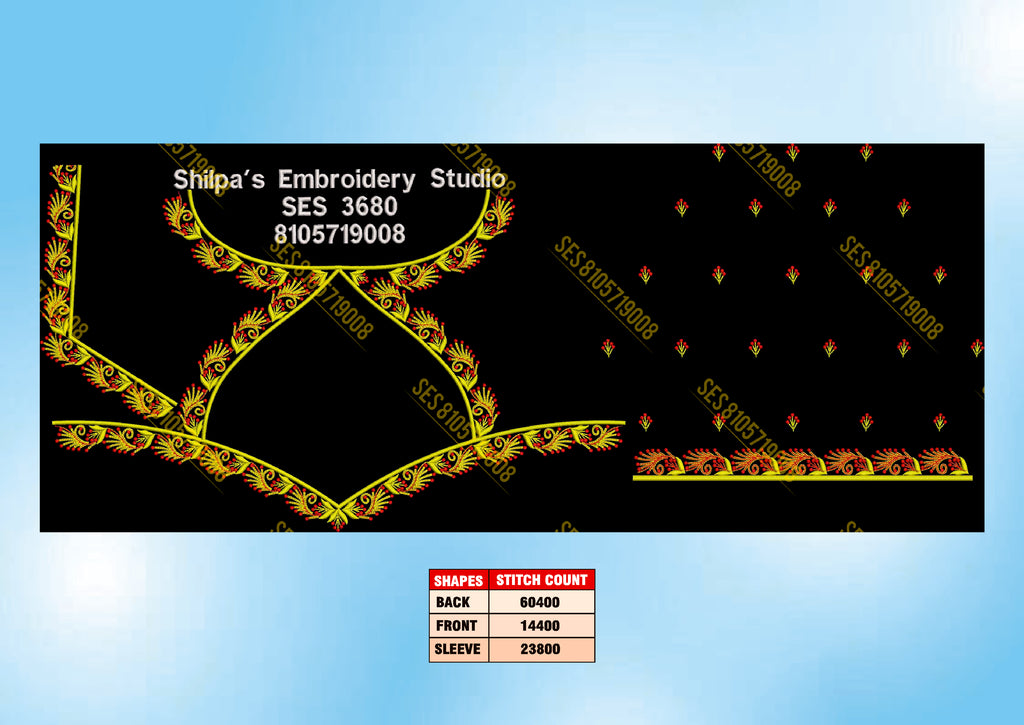 Embroidery Designs 3601-3700 Series