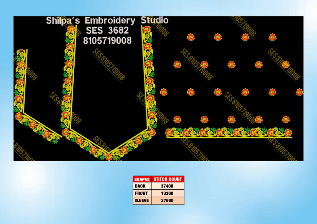 Embroidery Designs 3601-3700 Series