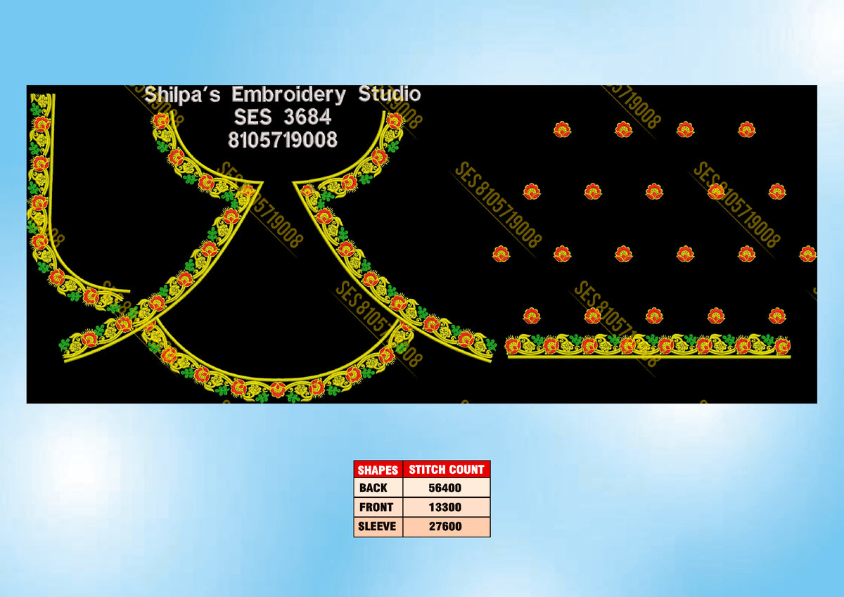 Embroidery Designs 3601-3700 Series