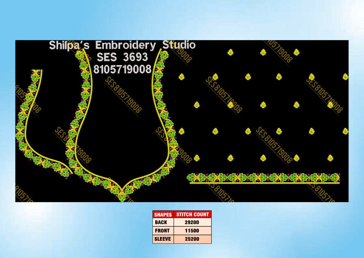 Embroidery Designs 3601-3700 Series