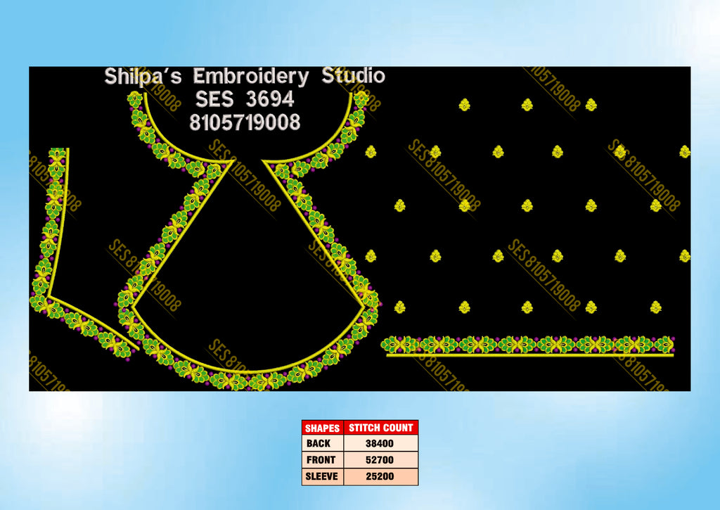 Embroidery Designs 3601-3700 Series