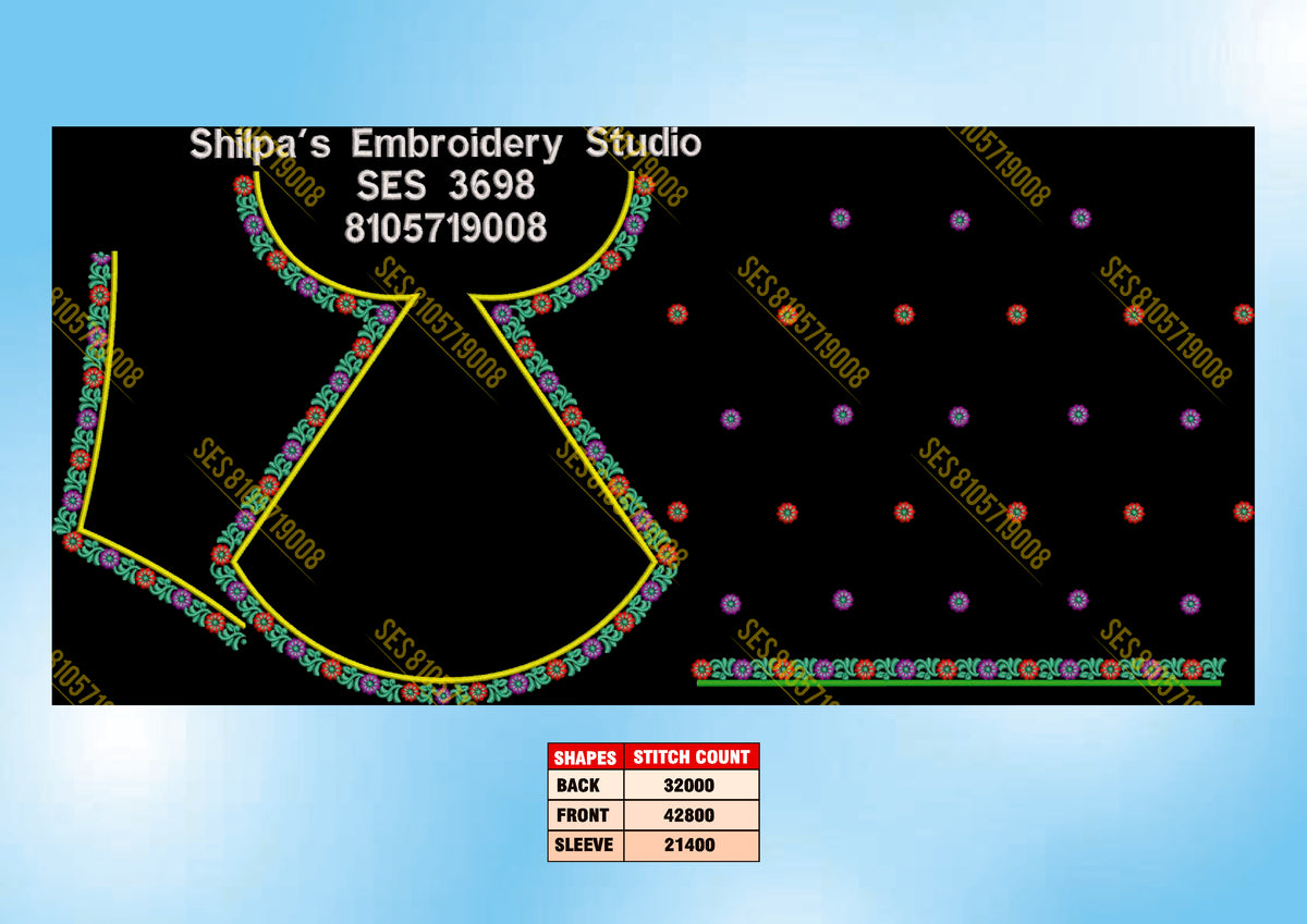 Embroidery Designs 3601-3700 Series