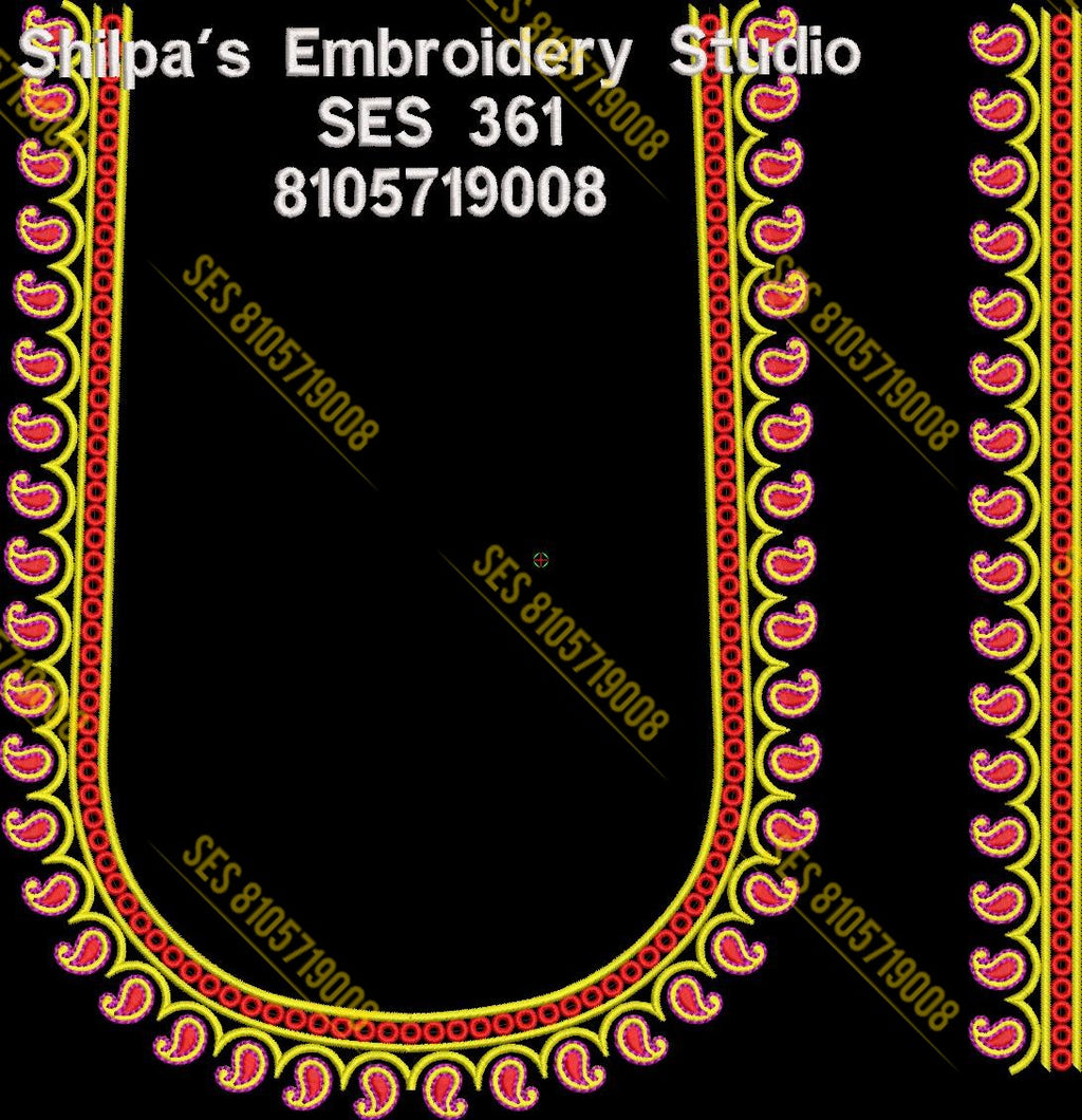 Embroidery Designs 301-400 Series