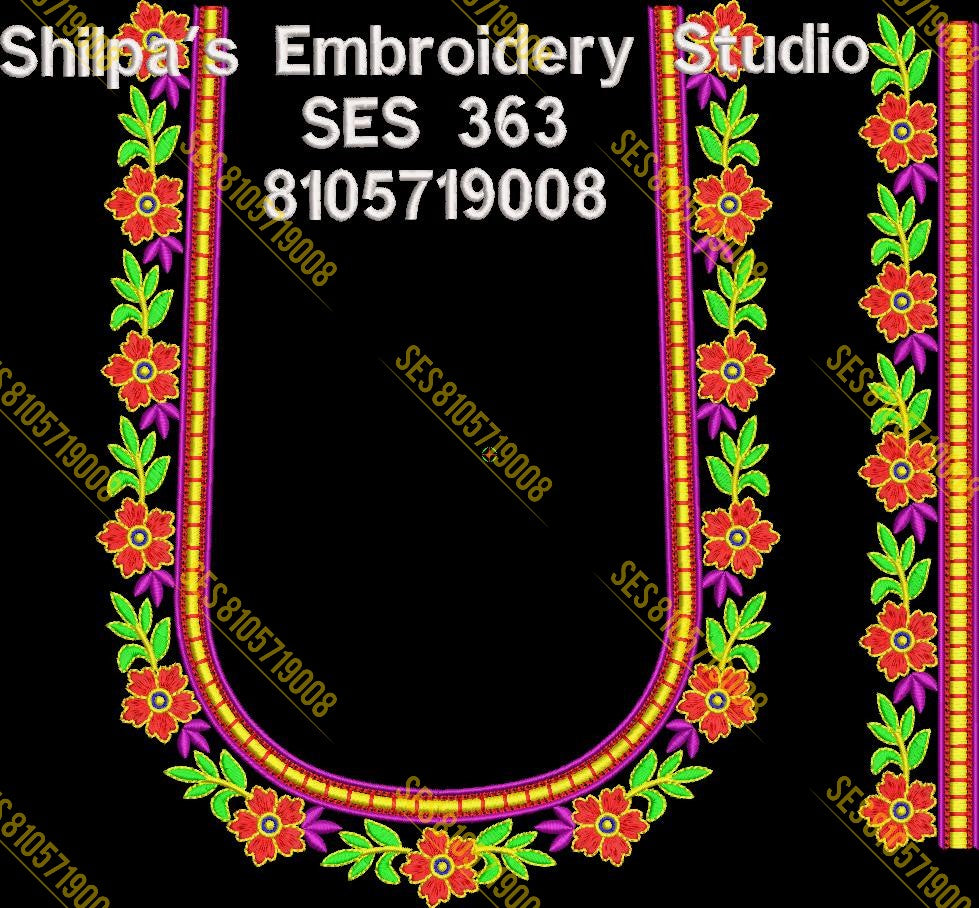 Embroidery Designs 301-400 Series