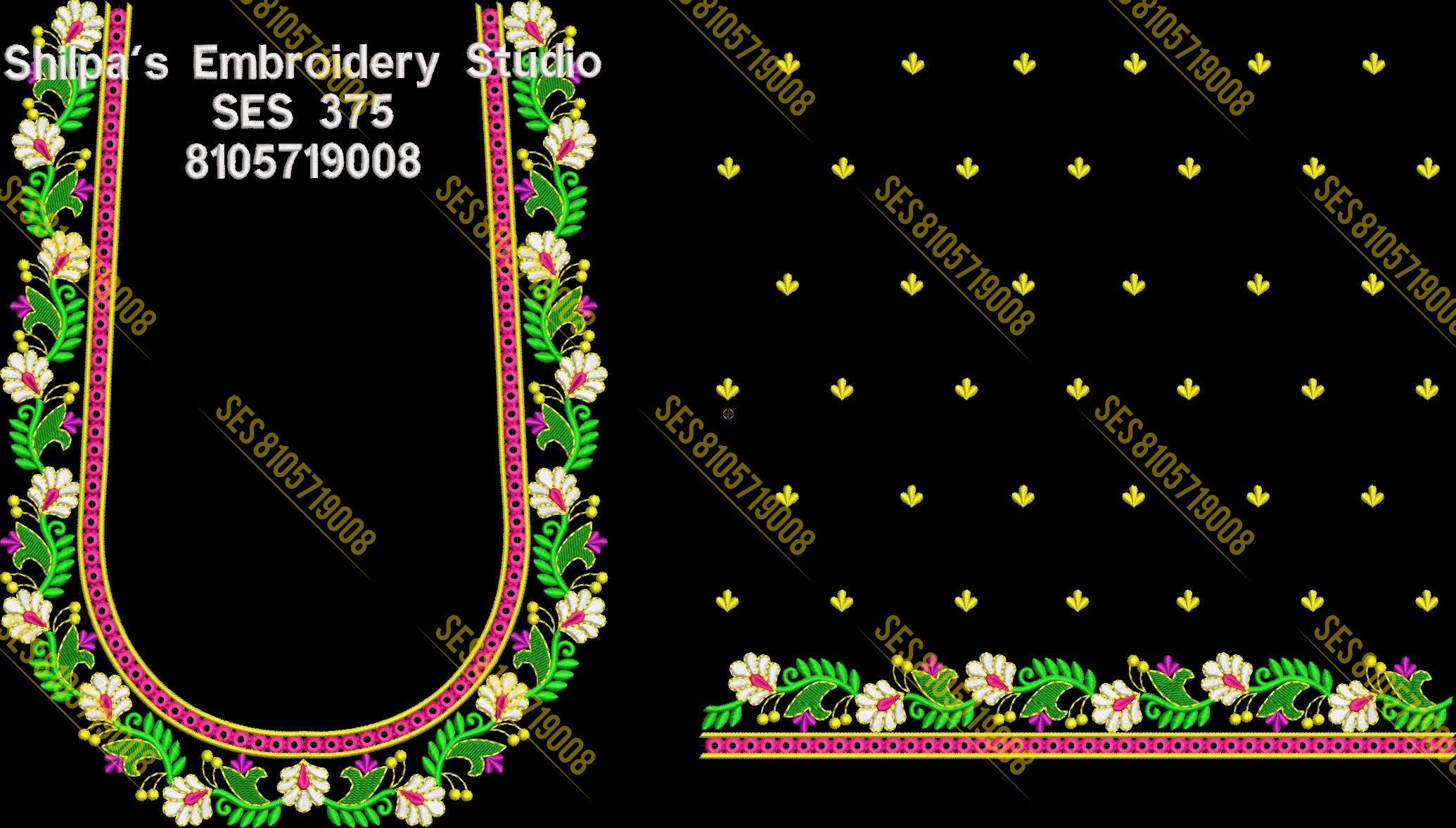 Embroidery Designs 301-400 Series