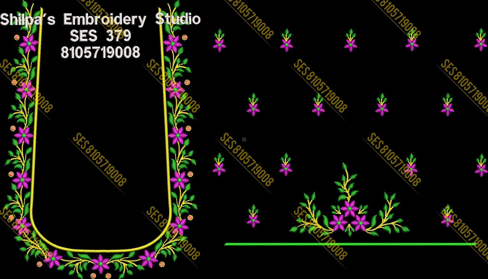 Embroidery Designs 301-400 Series