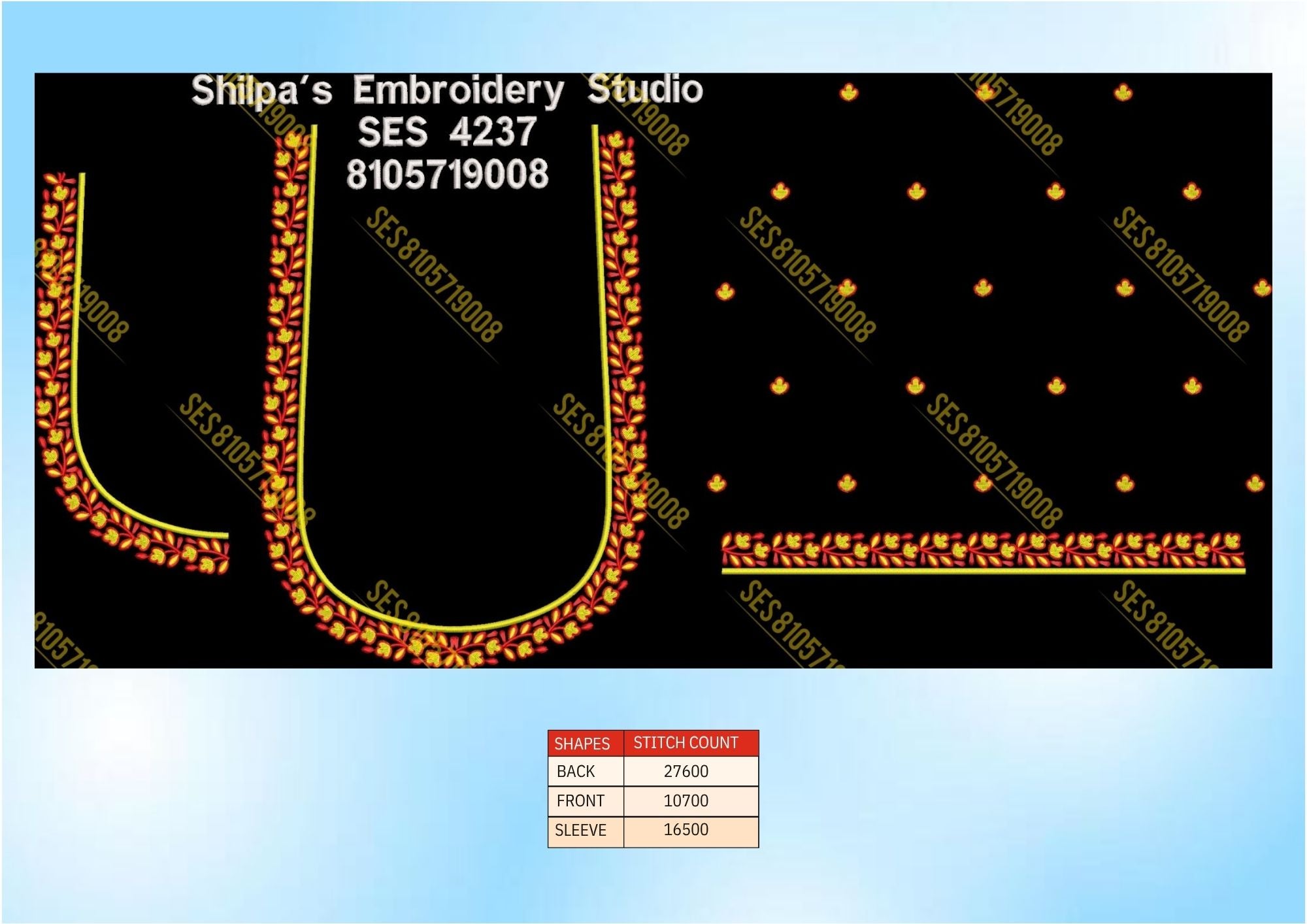 Embroidery Designs 4201-4300 Series