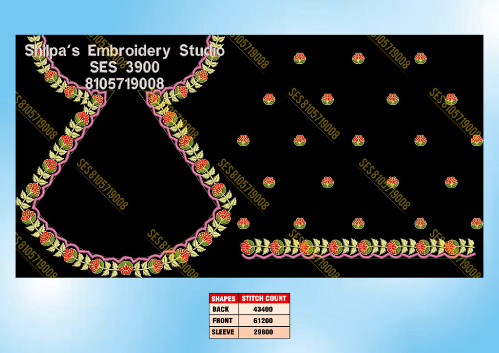 Embroidery Designs 3801-3900 Series