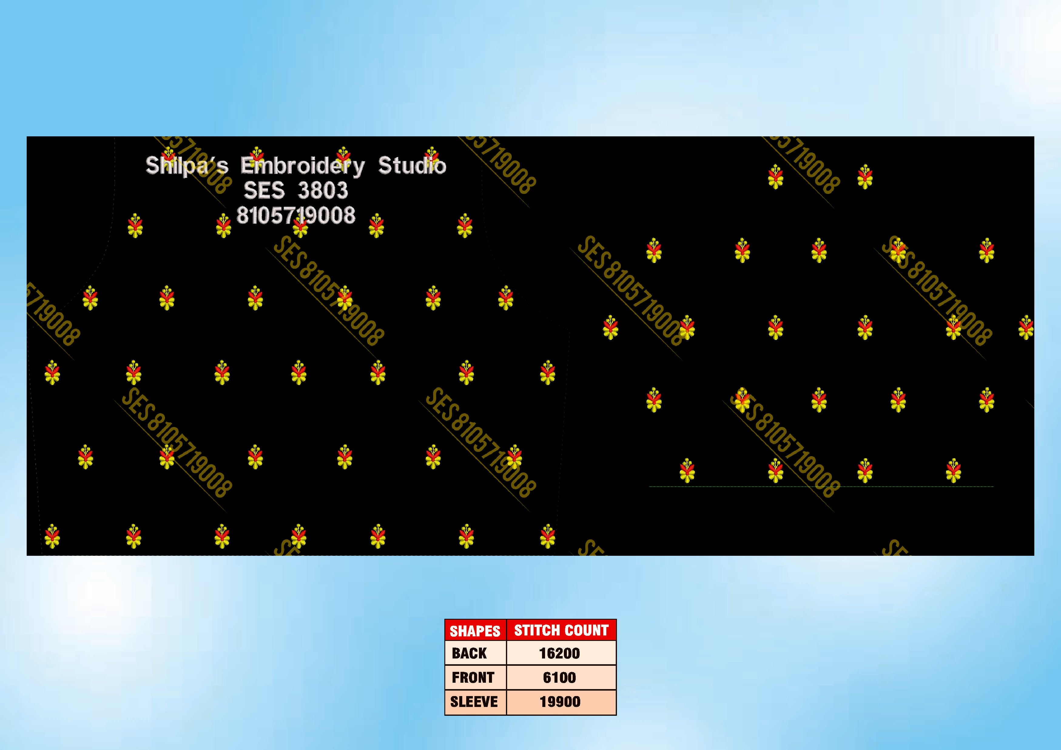 Embroidery Designs 3801-3900 Series