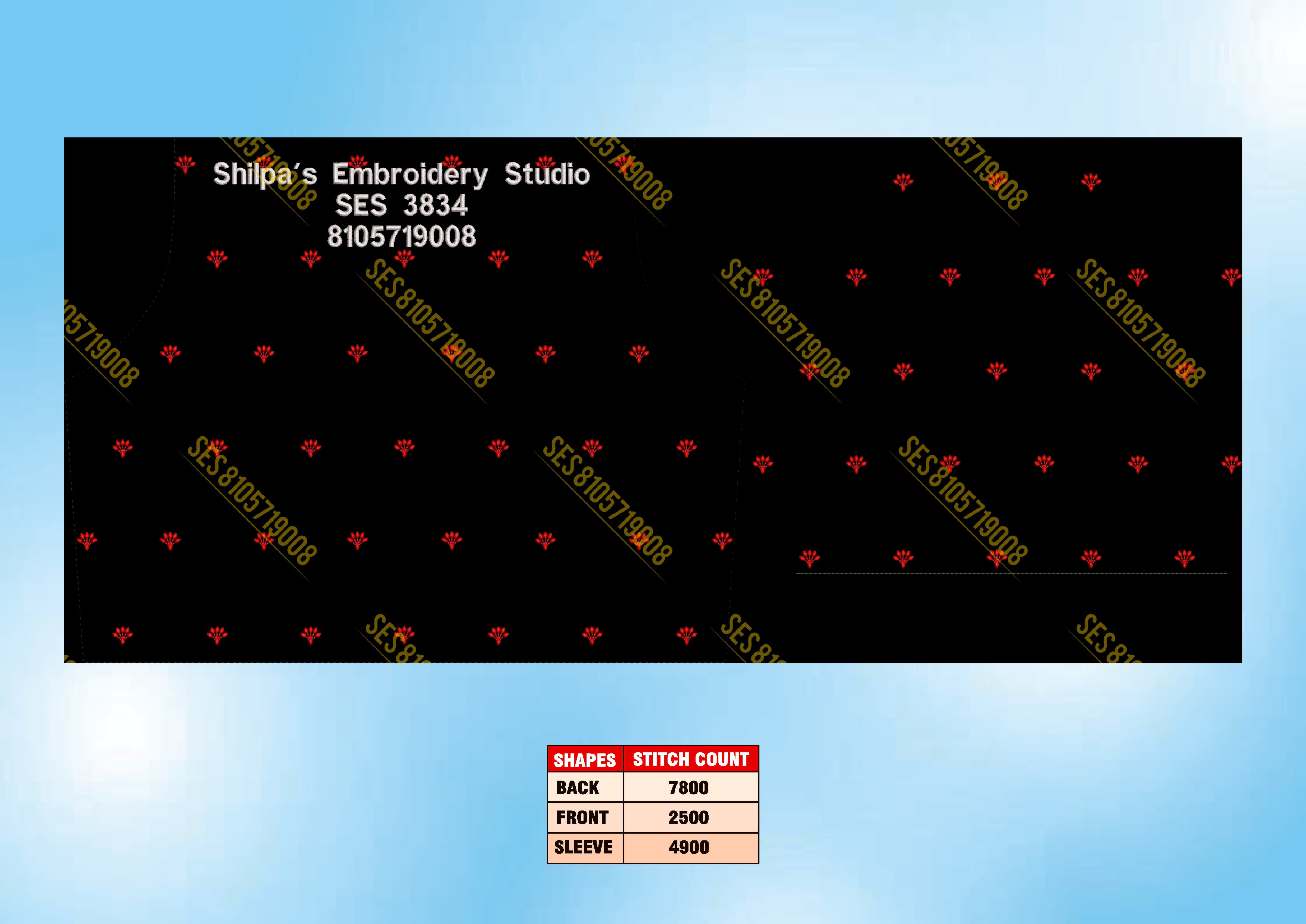 Embroidery Designs 3801-3900 Series