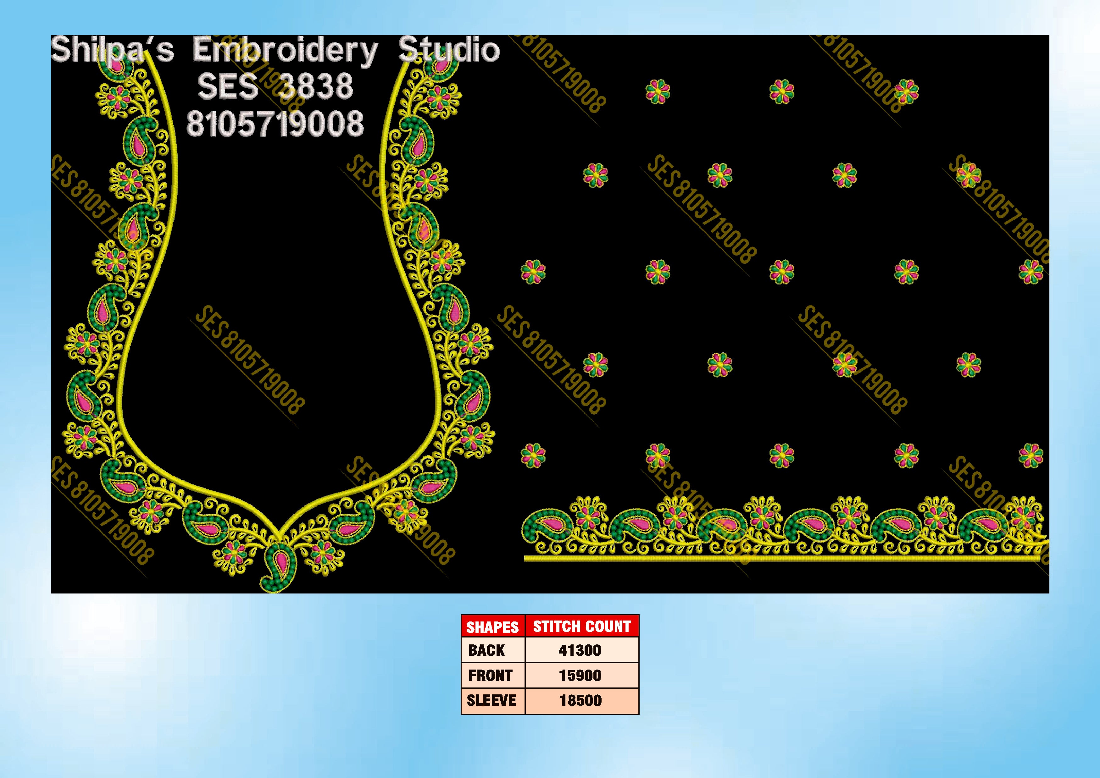 Embroidery Designs 3801-3900 Series