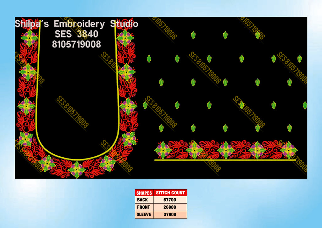 Embroidery Designs 3801-3900 Series