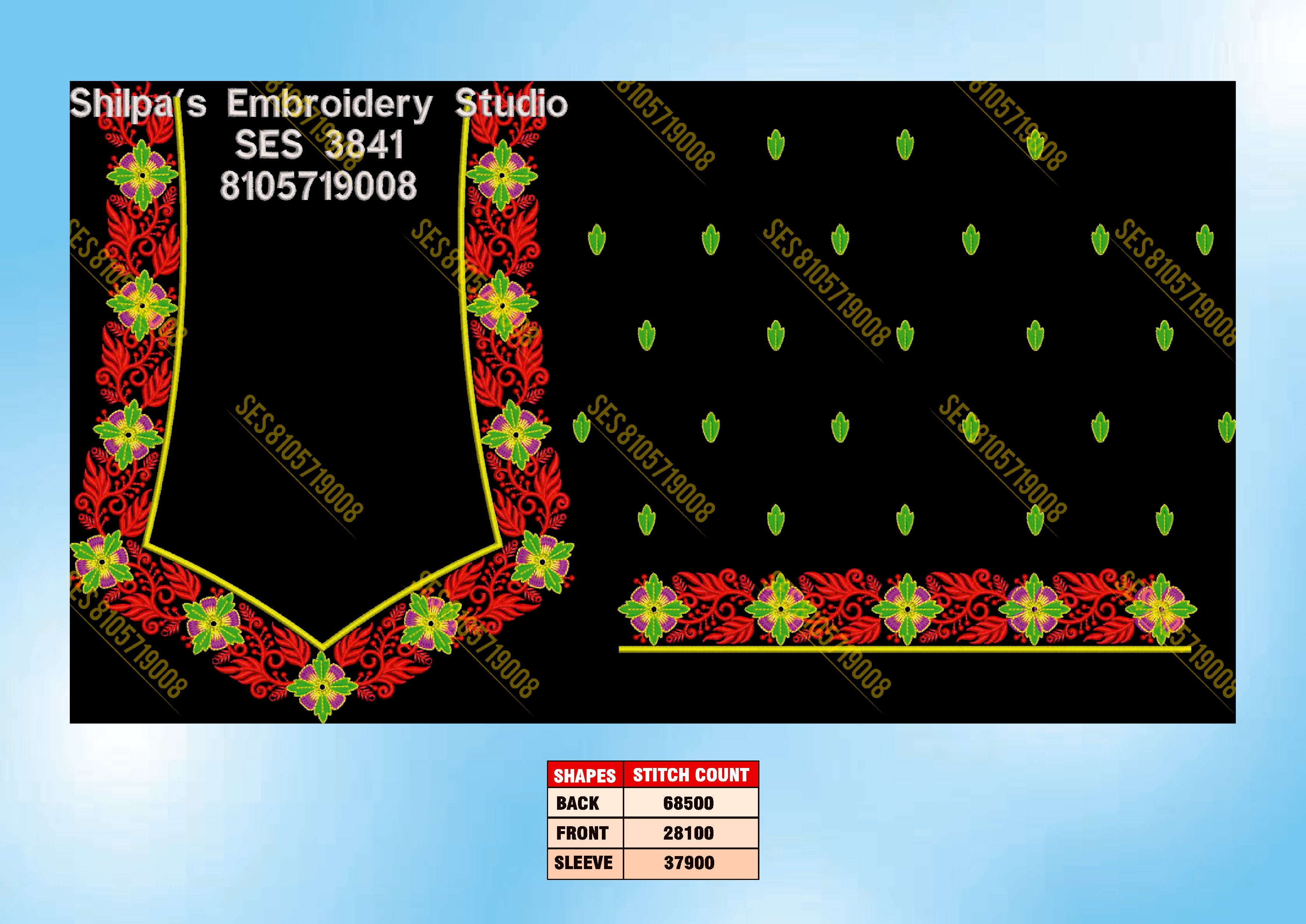 Embroidery Designs 3801-3900 Series