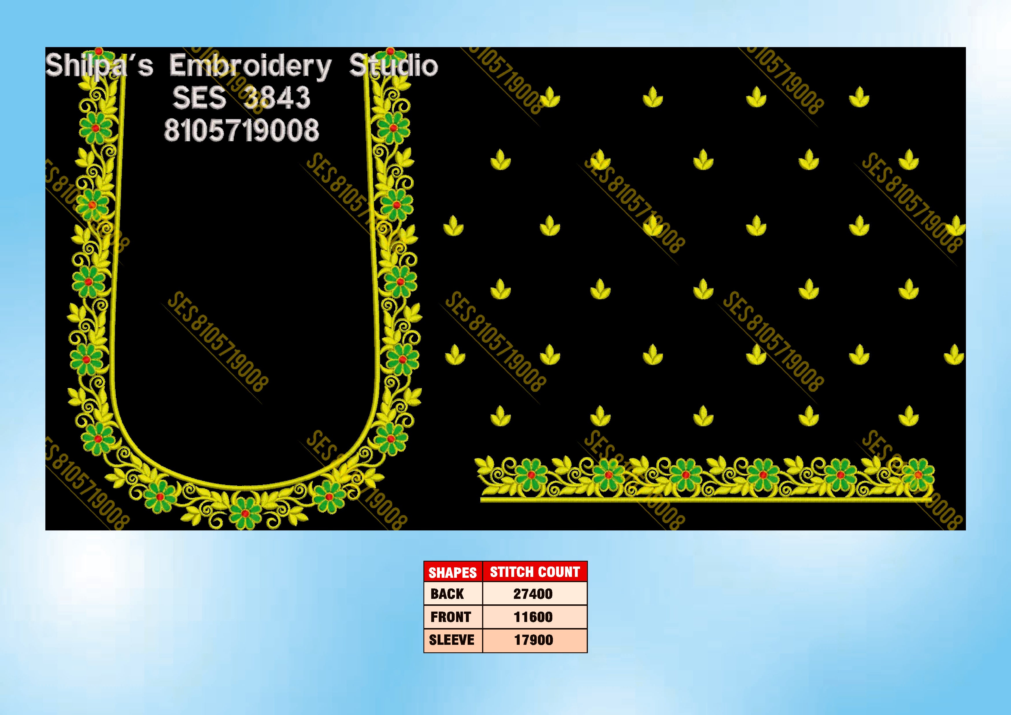 Embroidery Designs 3801-3900 Series