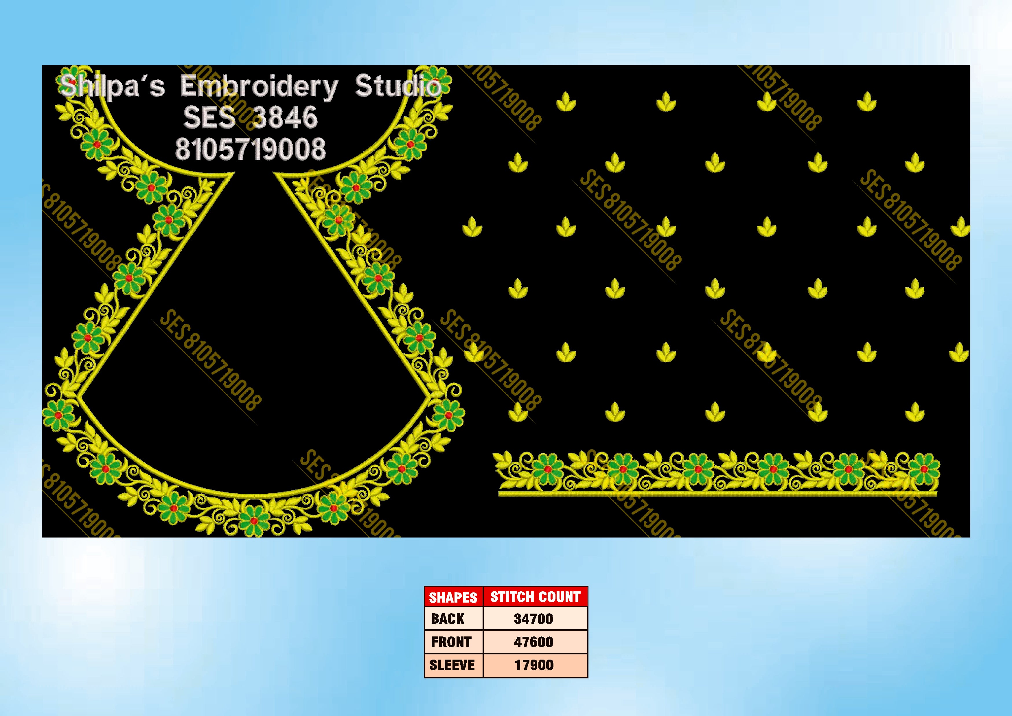 Embroidery Designs 3801-3900 Series