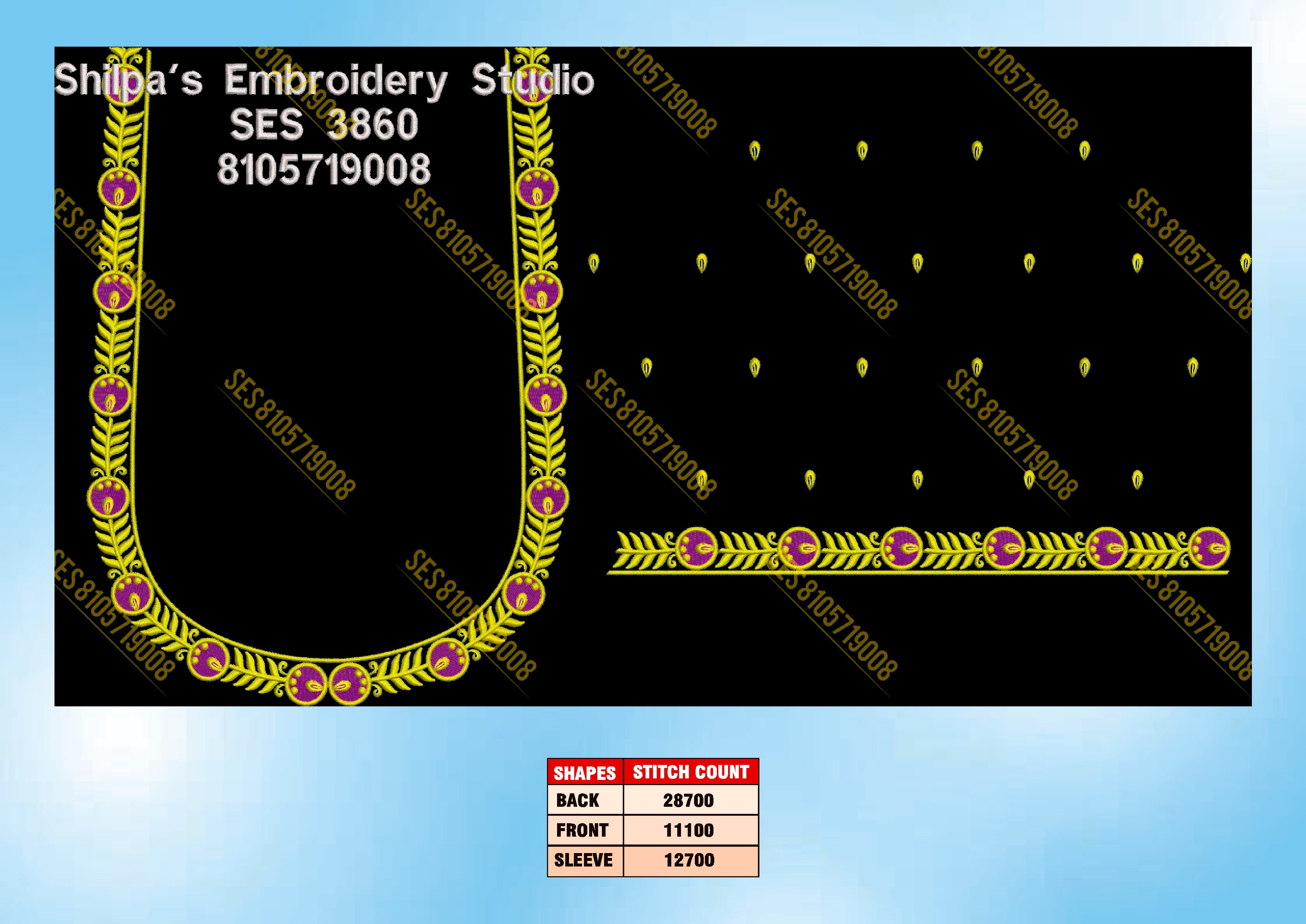Embroidery Designs 3801-3900 Series