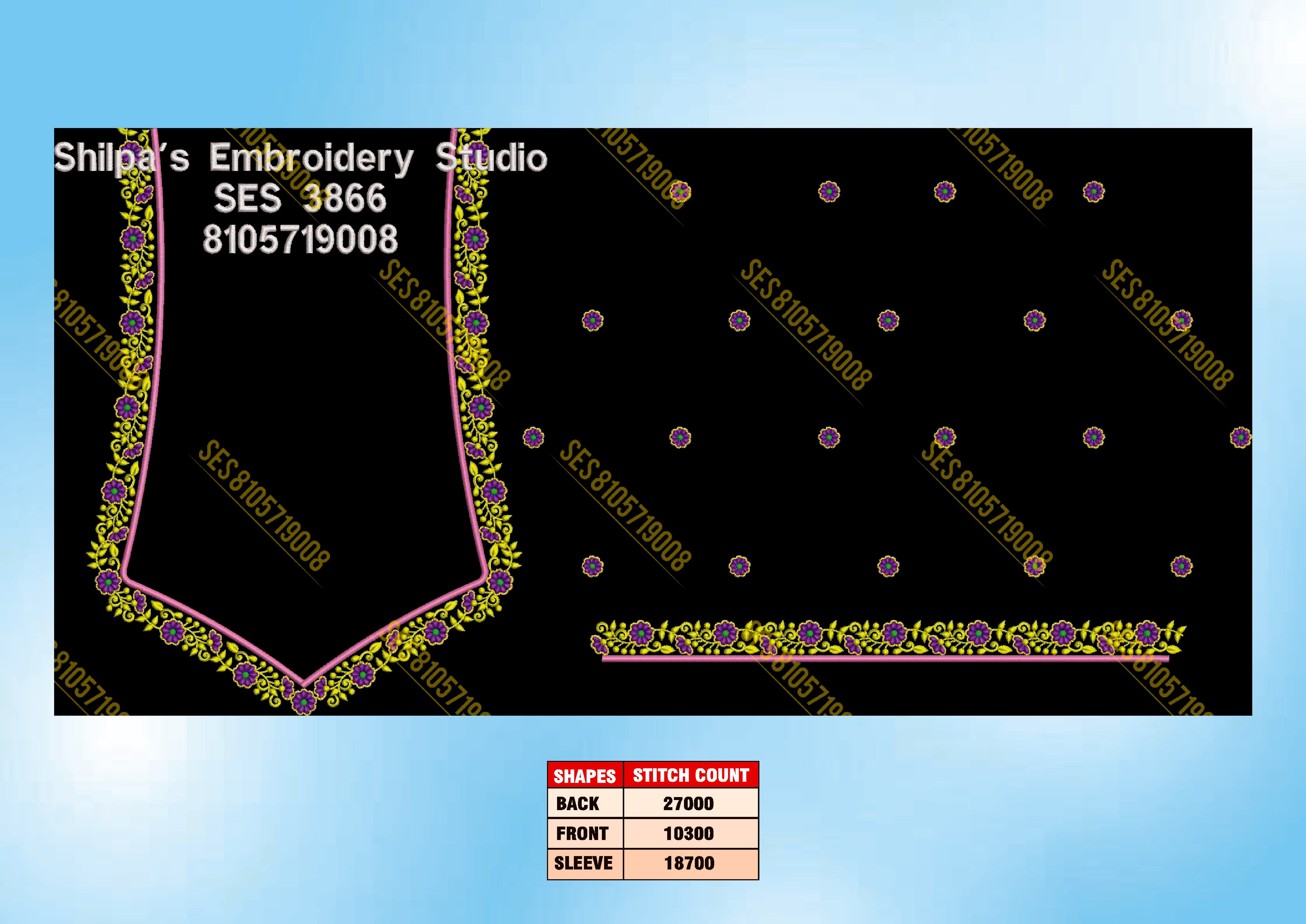 Embroidery Designs 3801-3900 Series