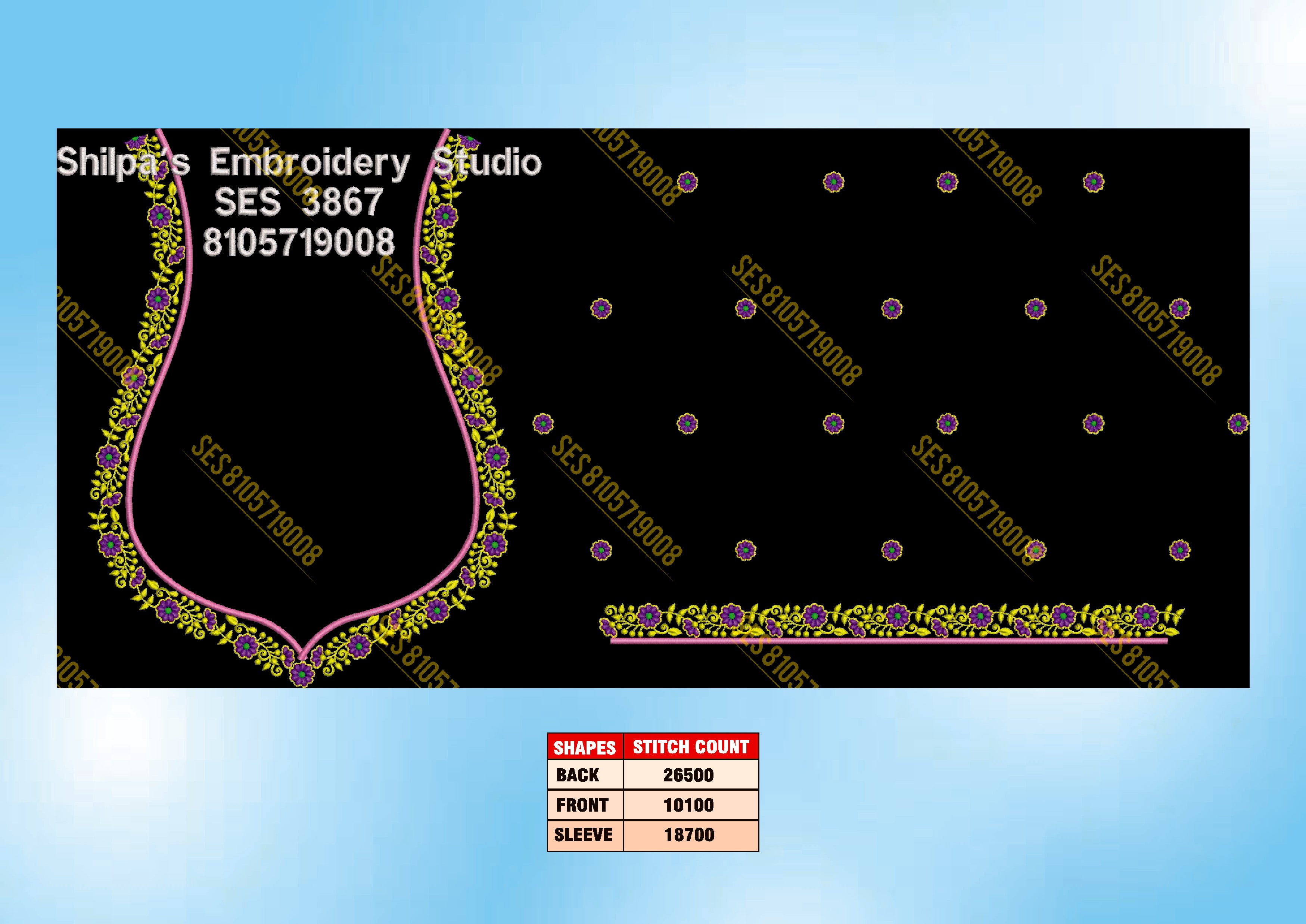 Embroidery Designs 3801-3900 Series