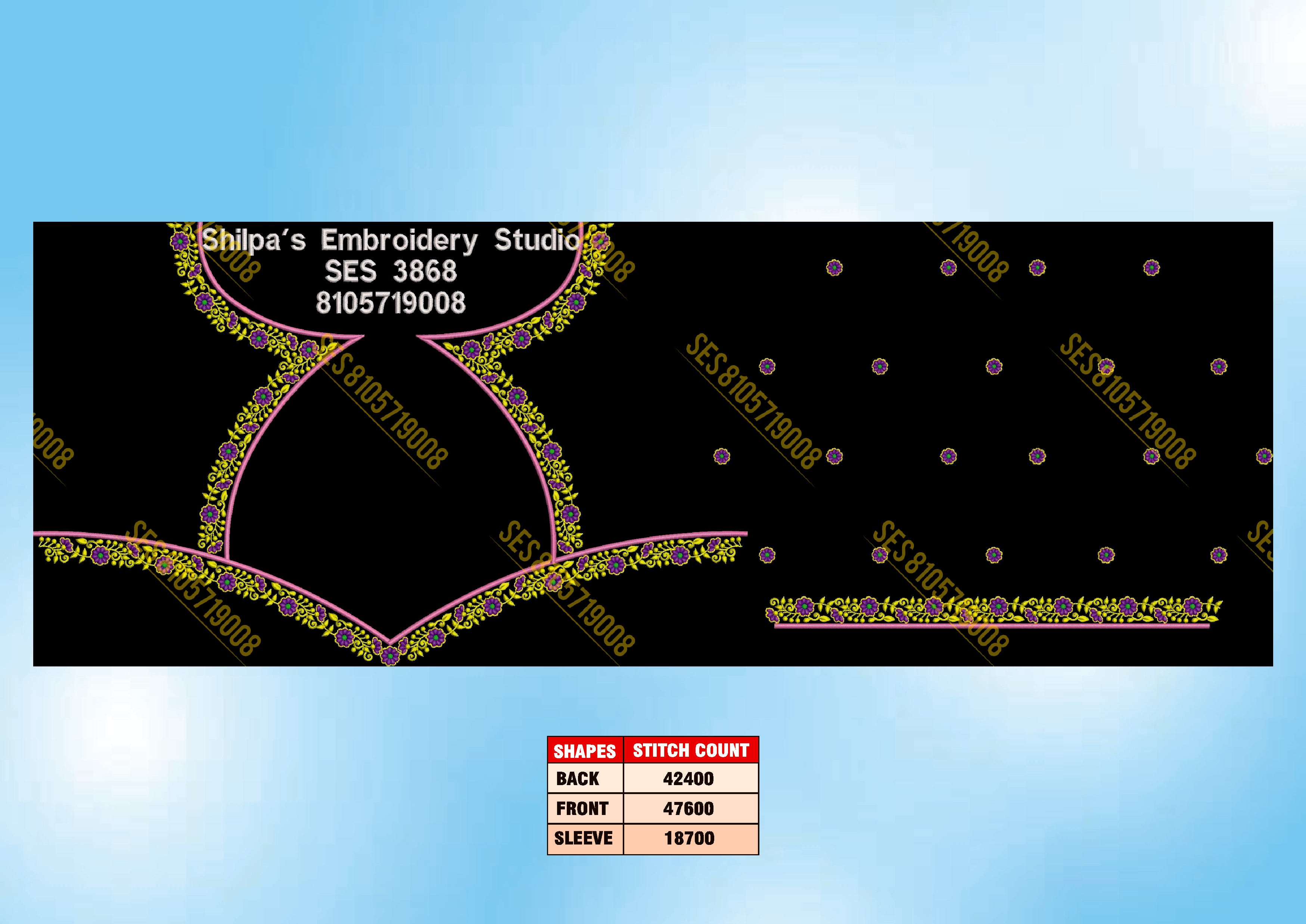 Embroidery Designs 3801-3900 Series