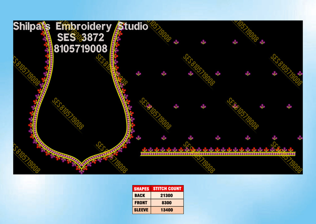 Embroidery Designs 3801-3900 Series