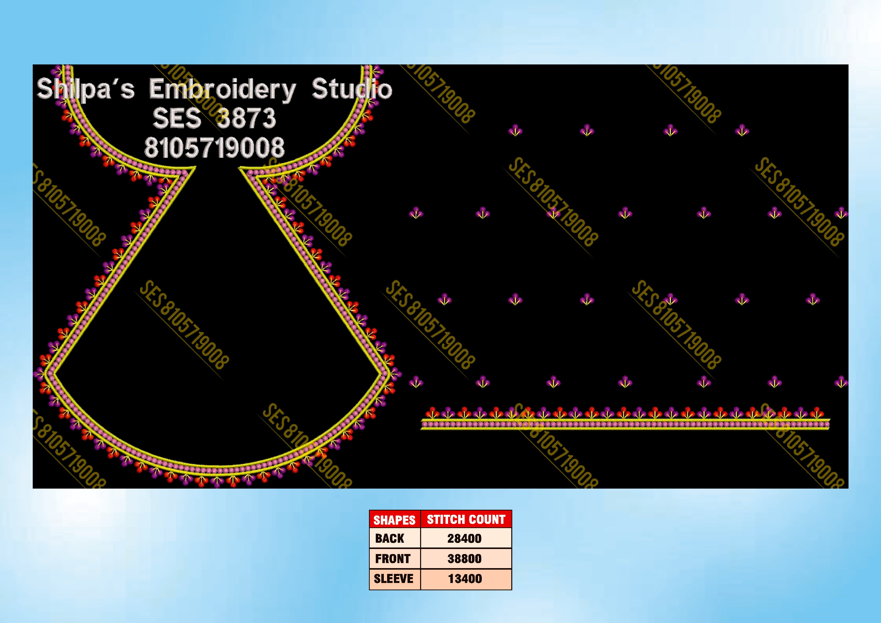 Embroidery Designs 3801-3900 Series