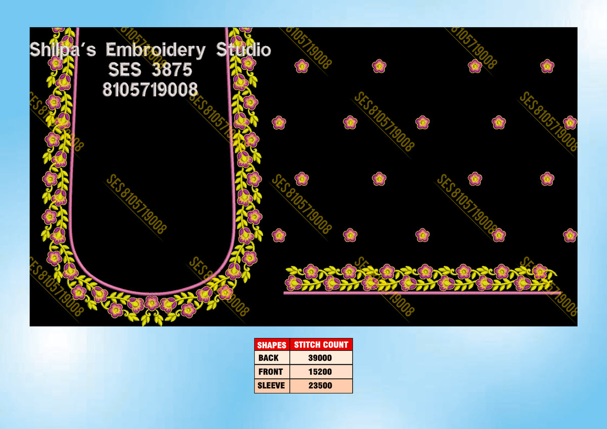 Embroidery Designs 3801-3900 Series