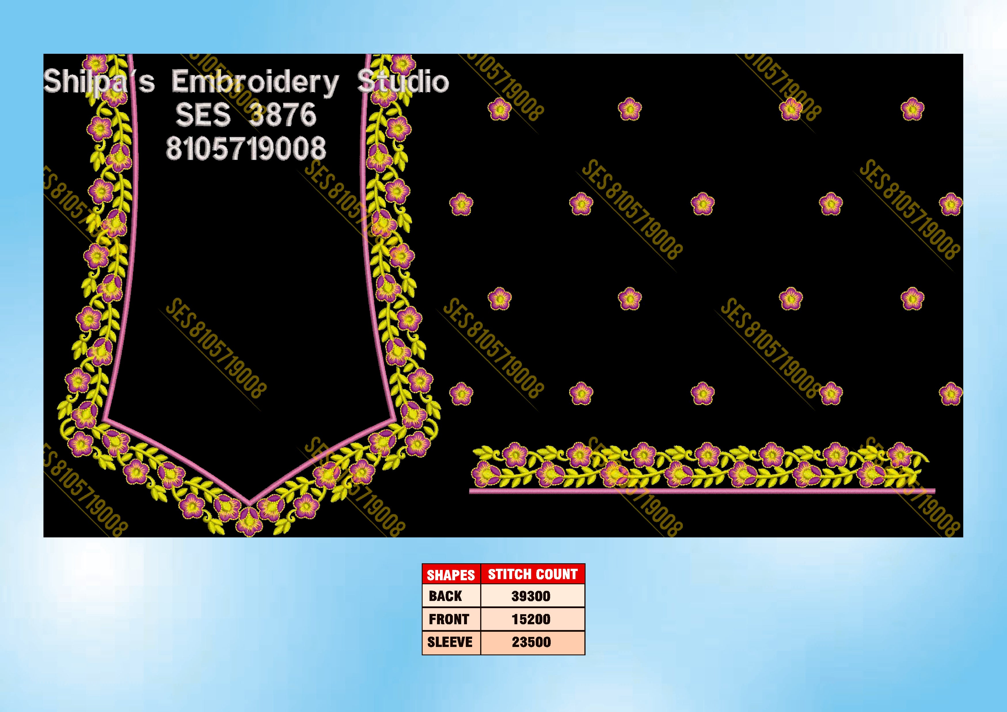 Embroidery Designs 3801-3900 Series