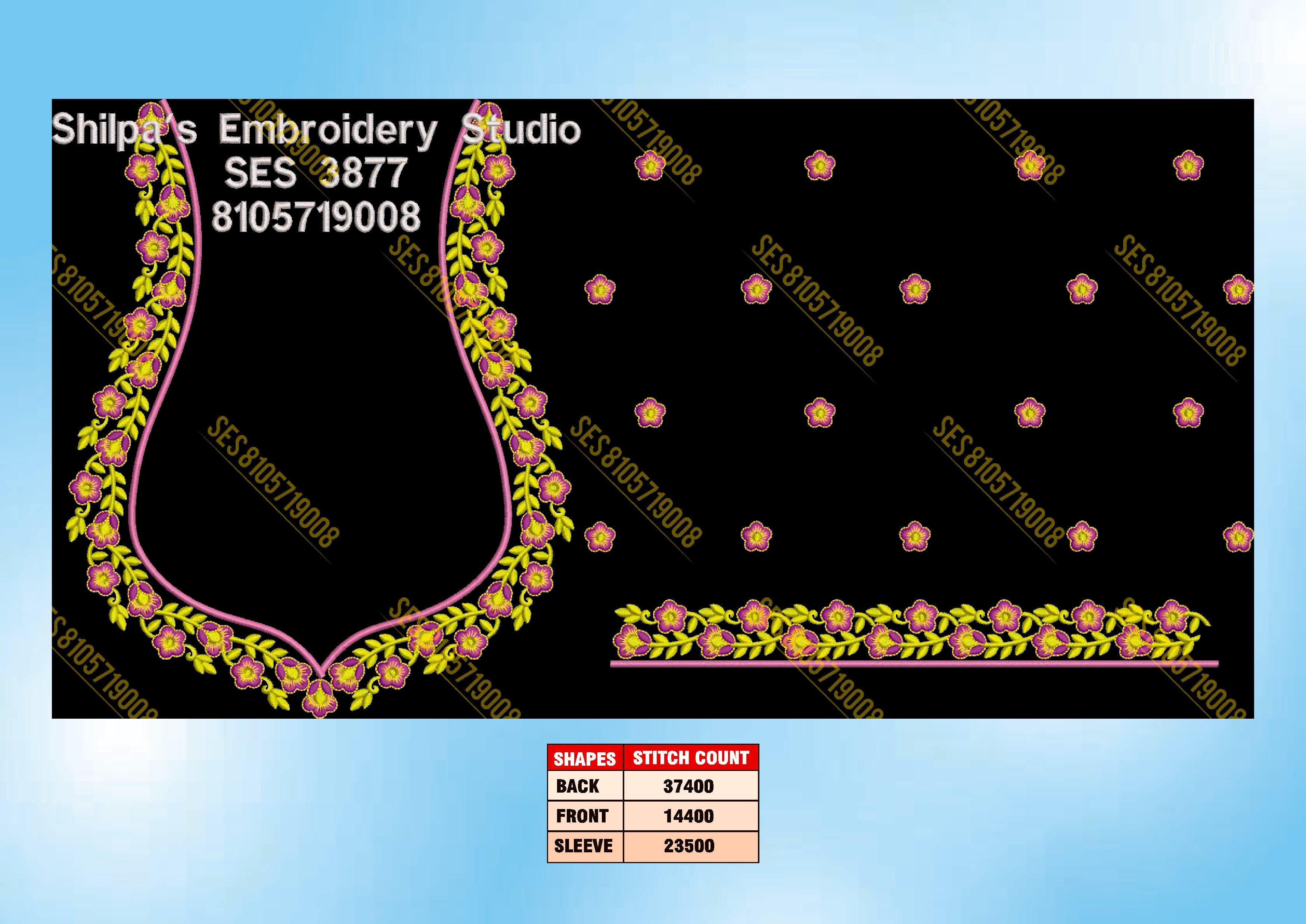 Embroidery Designs 3801-3900 Series