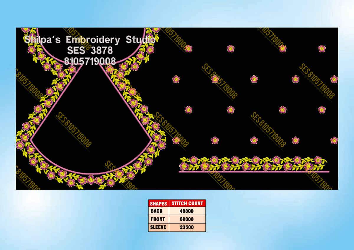 Embroidery Designs 3801-3900 Series