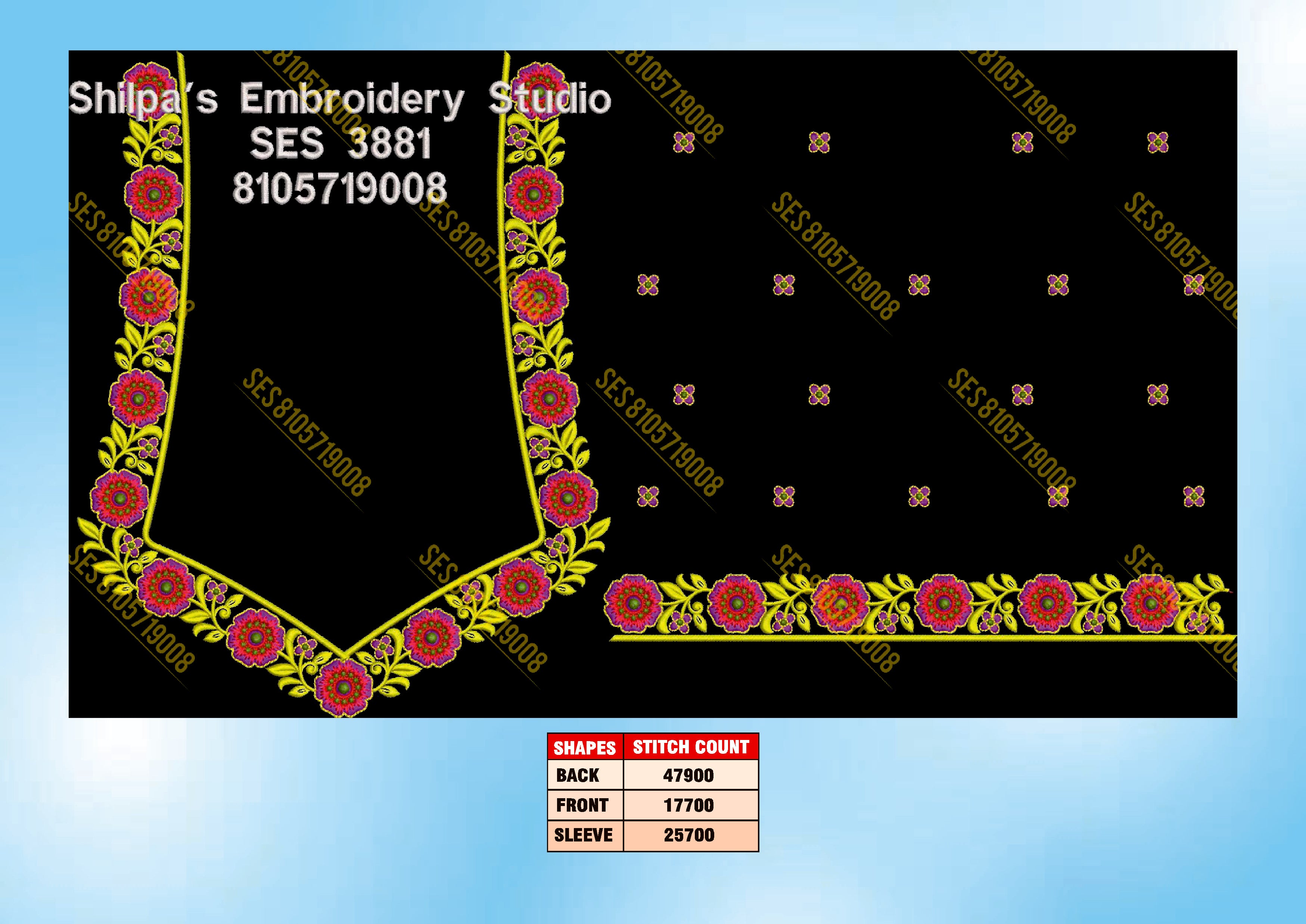 Embroidery Designs 3801-3900 Series