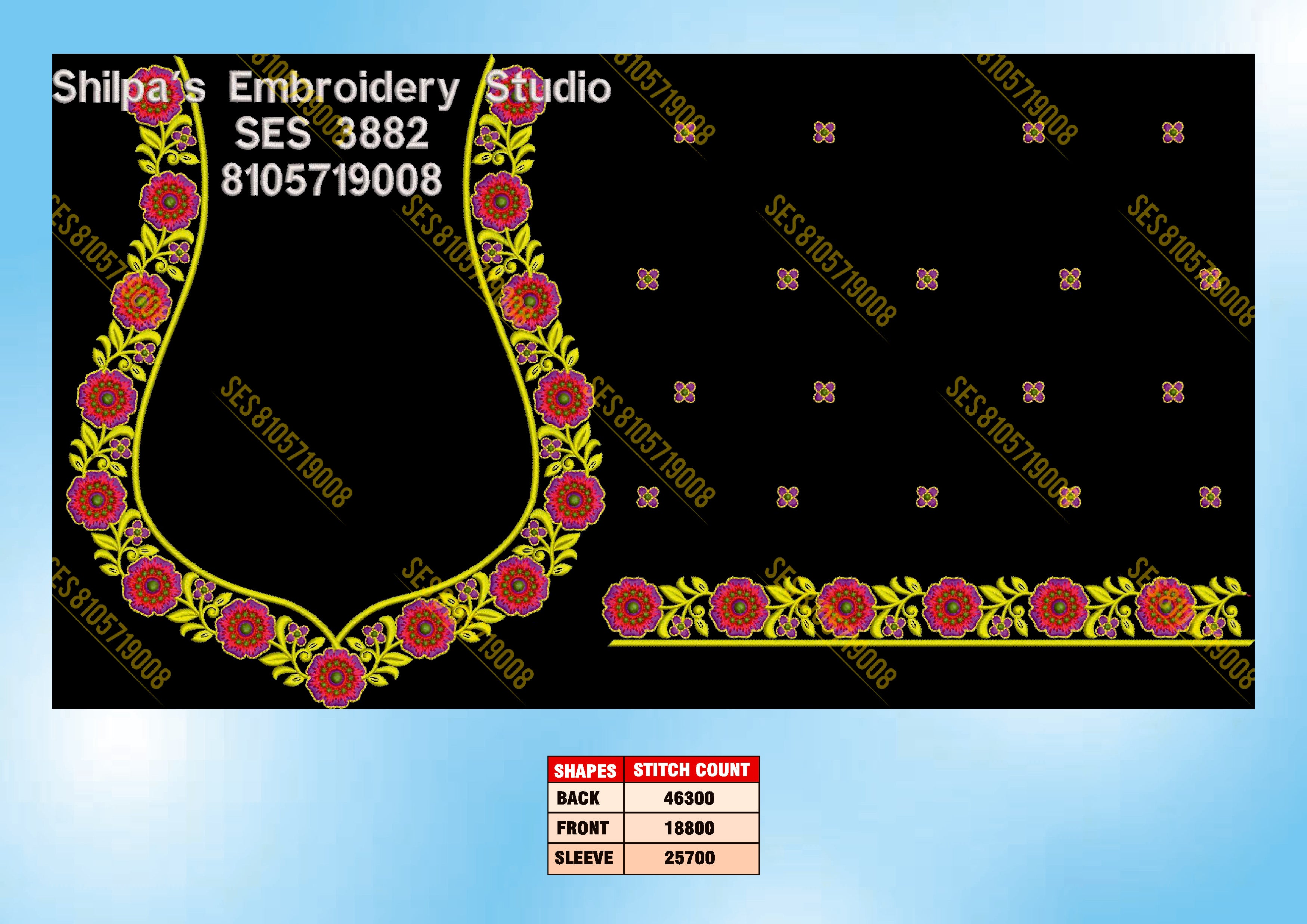 Embroidery Designs 3801-3900 Series