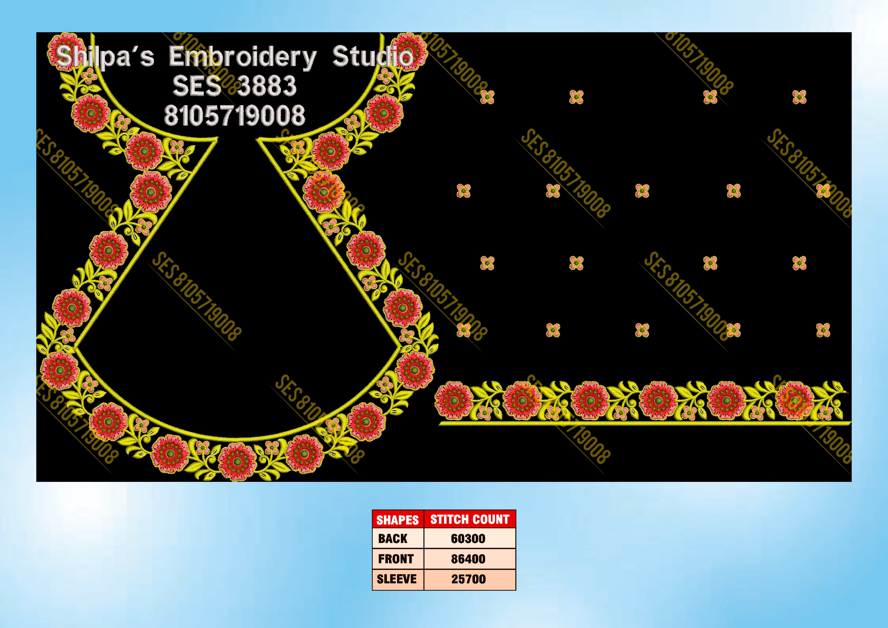 Embroidery Designs 3801-3900 Series
