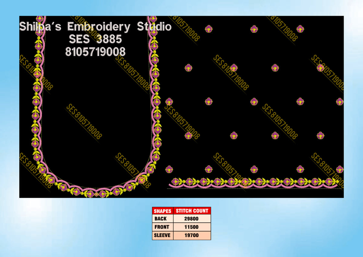Embroidery Designs 3801-3900 Series