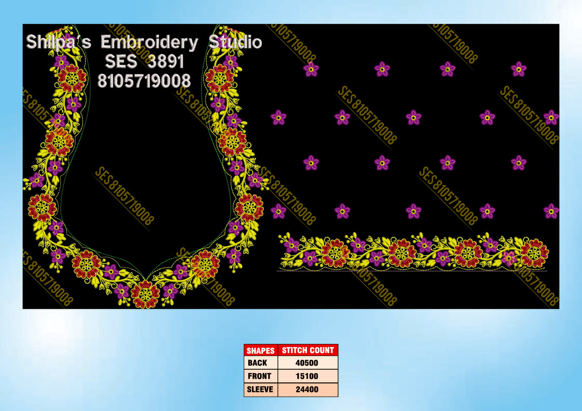 Embroidery Designs 3801-3900 Series
